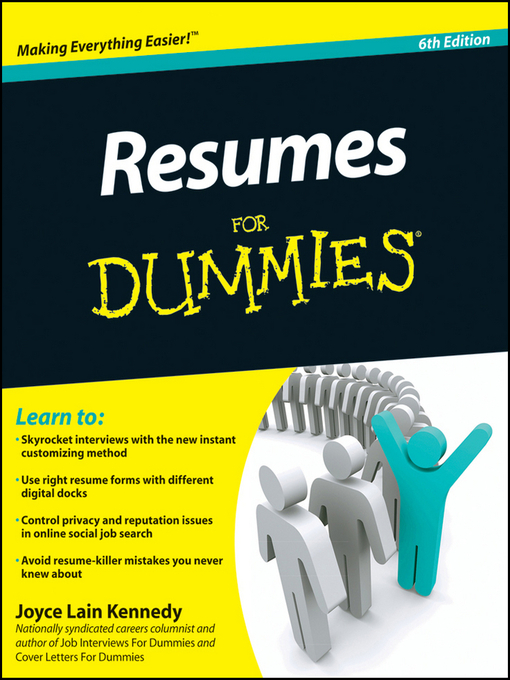 Cover image for Resumes For Dummies